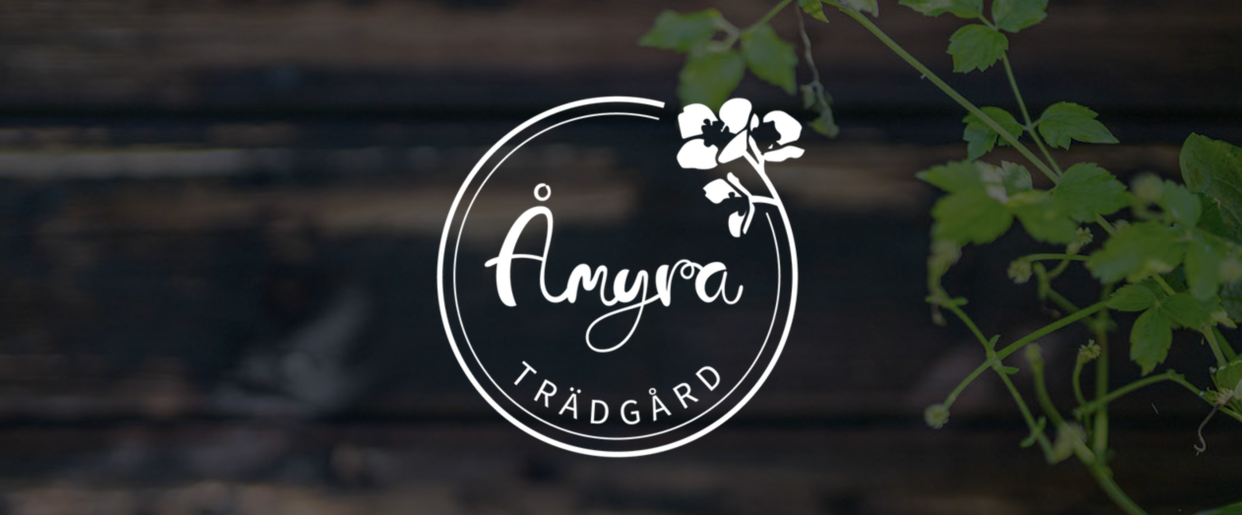 Logotyp för Åmyra Trädgård